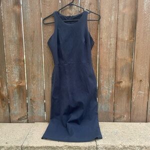 BANANA REPUBLIC Women’s Colorblock Navy Black Sleeveless Pencil Dress Size 6 P